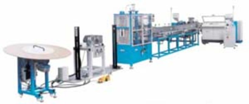 Co-extrusion line for the production of TPE profiles